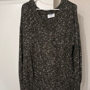 Old Navy Dark Green and White Women's Sweater